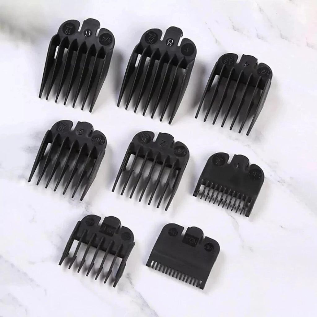8-Pack Hair Clipper Guard Set for Professional & Home Grooming