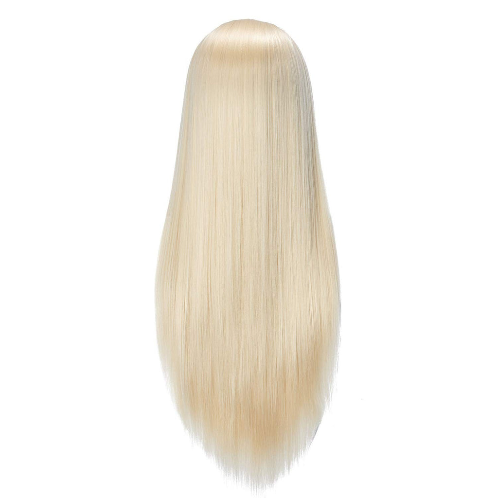 Cosmetology Training Mannequin Head with 26-28 Inch Straight Hair for Students