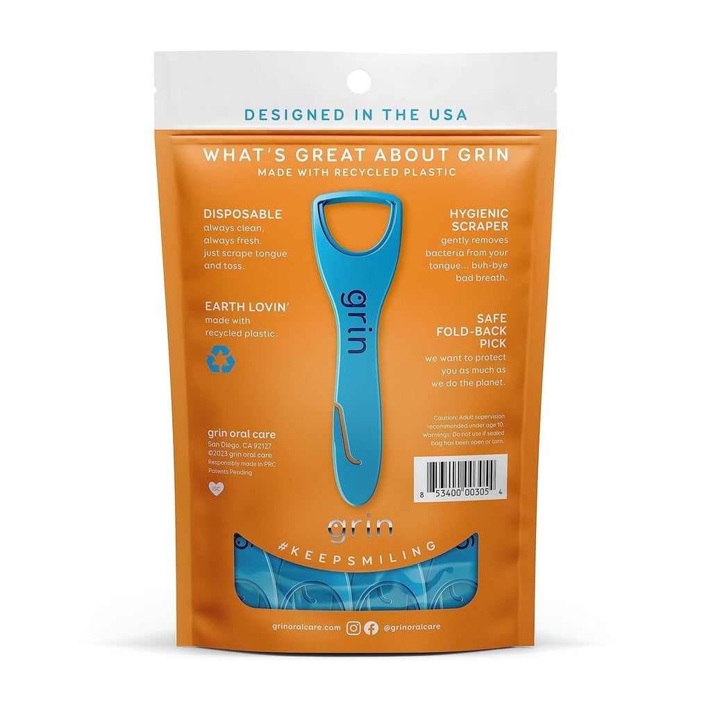 Disposable Tongue Cleaner 32 Count Hygienic Oral Scraper