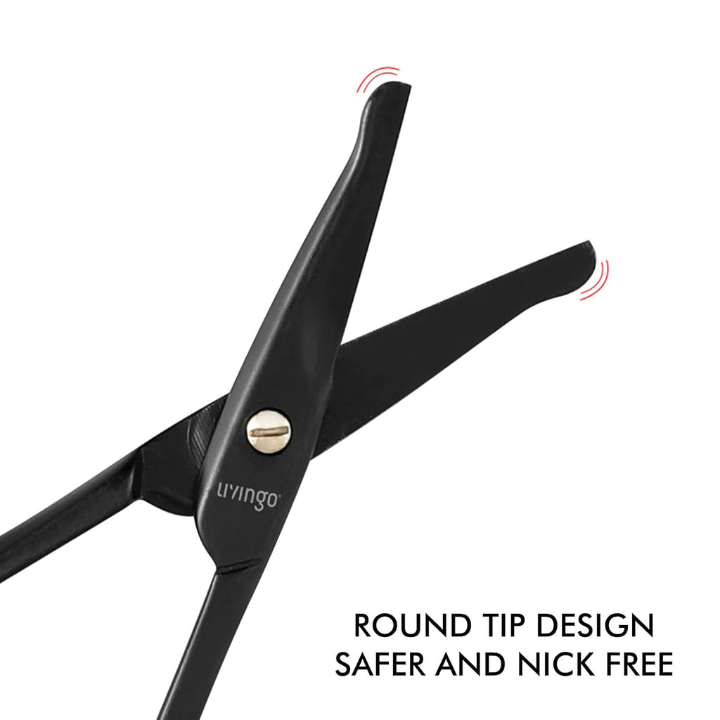 Nose Hair Scissors 3.75 Inch Safety Curved Rounded Tip for Facial Grooming
