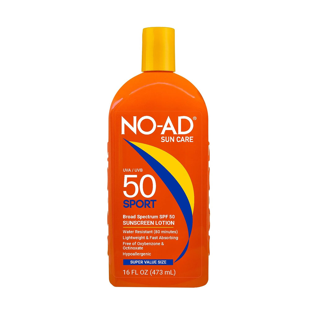 SPF 50 Sport Sunscreen Lotion - Water-Resistant, Broad Spectrum, Hypoallergenic, 16oz
