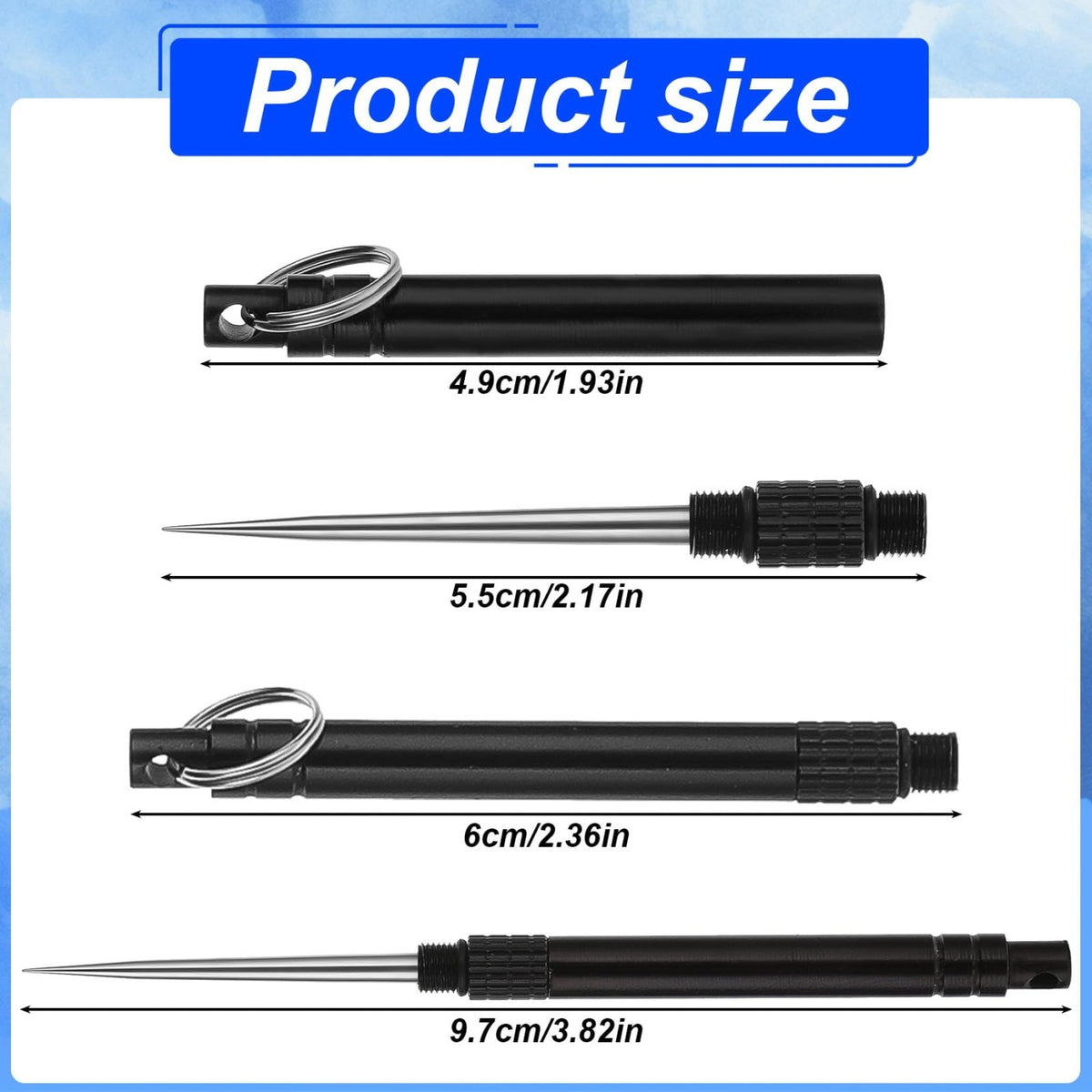 Reusable Titanium Toothpicks Set - Portable Metal Toothpicks for Oral Hygiene
