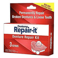 Denture Repair Kit - Permanent Loose and Broken Dentures - 3 Repairs