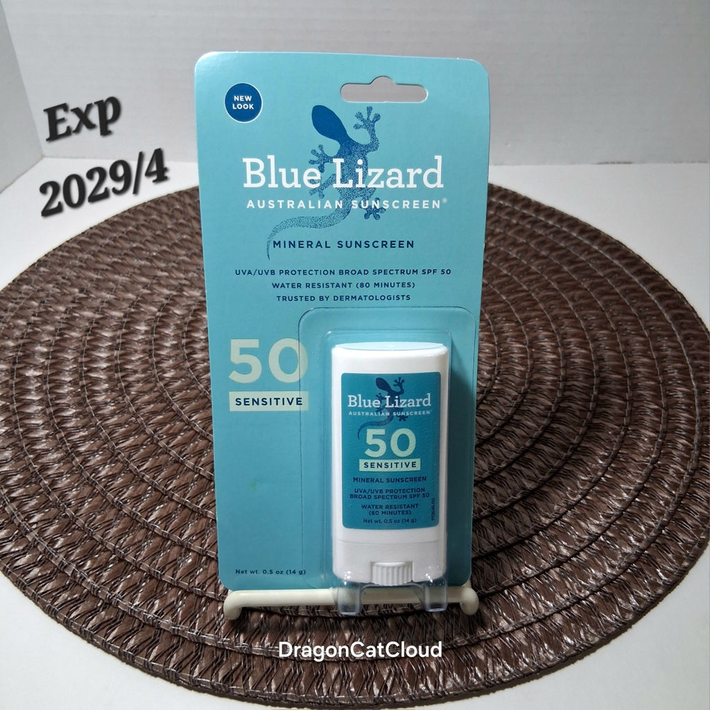 Mineral Sunscreen Stick SPF 50 for Sensitive Skin - Water-Resistant, Reef-Friendly, 0.5 oz