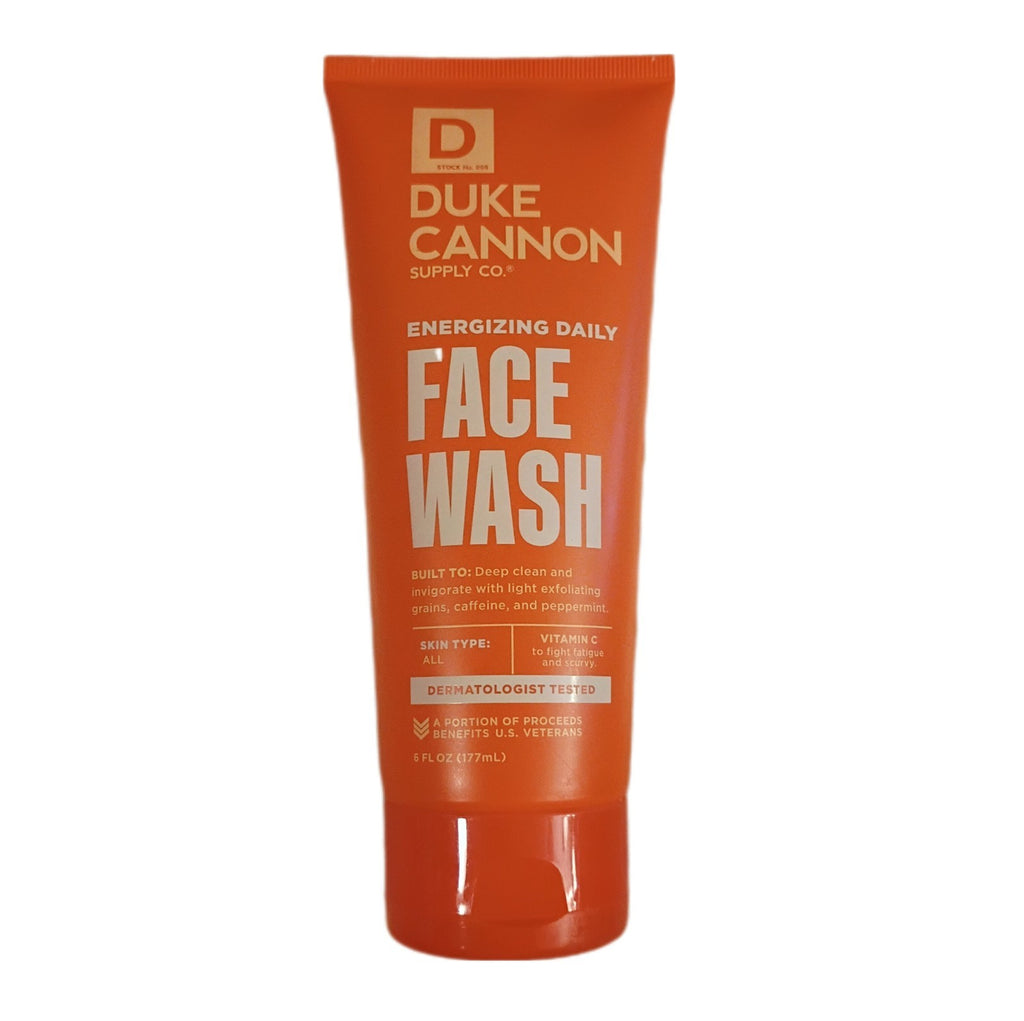 Men's Exfoliating Facial Cleanser - Sulfate-Free Gel with Vitamin C & Caffeine, 6oz (Lot of 2)