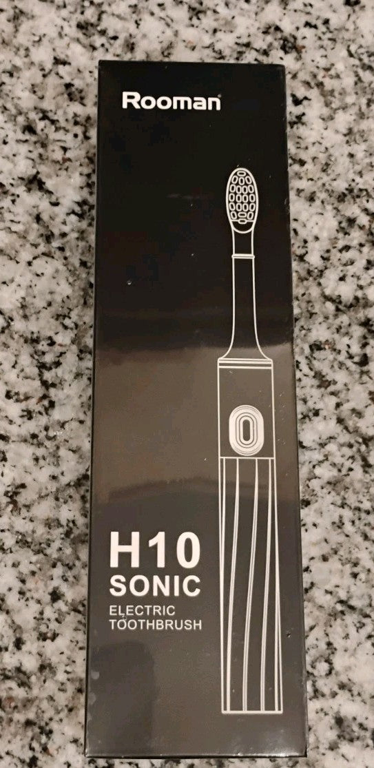 Electric Toothbrush with Travel Case & 2 Replacement Heads - Sonic & Compact