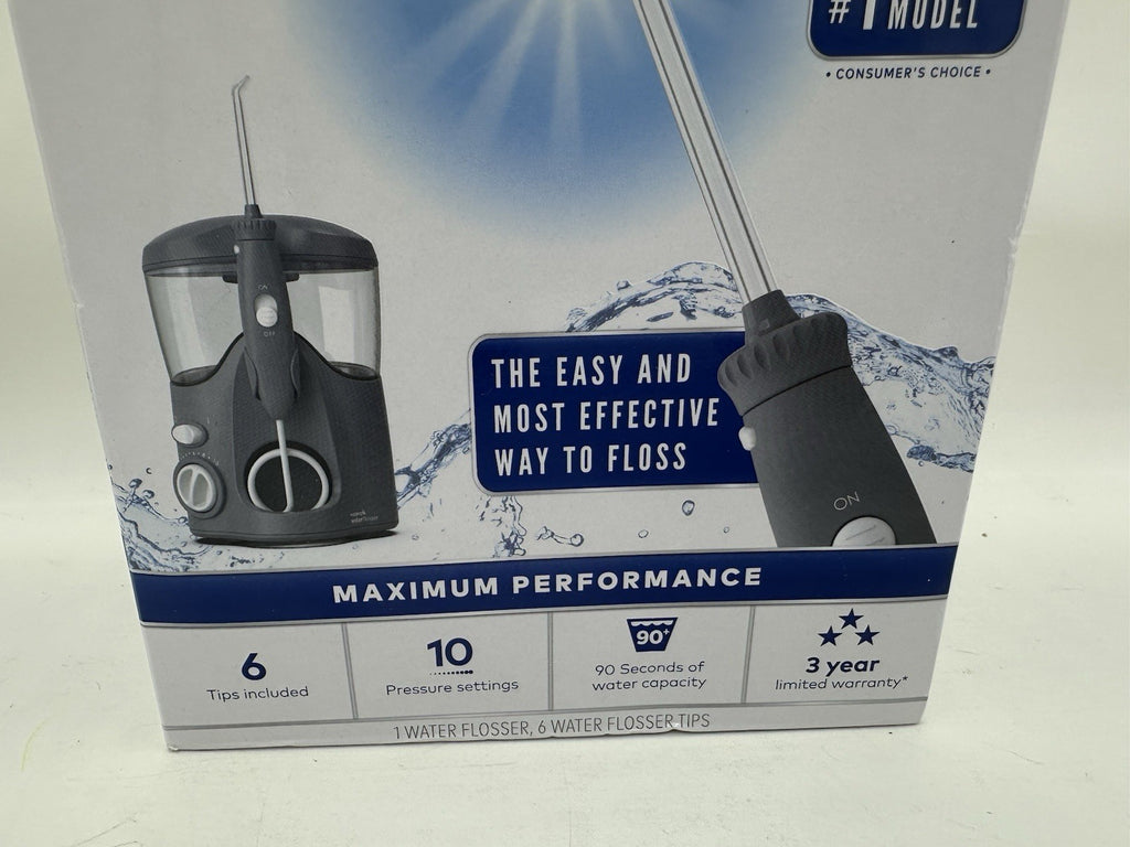 Waterpik Ultra Water Flosser with 10 Pressure Settings & 6 Tips - Light Gray