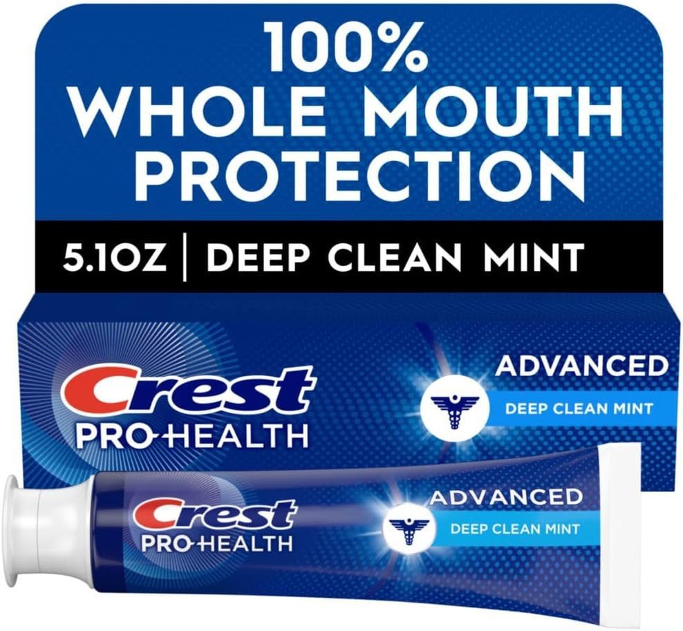Crest Pro-Health Deep Clean Mint Toothpaste 5.1 oz Tube - Cavity & Gum Care