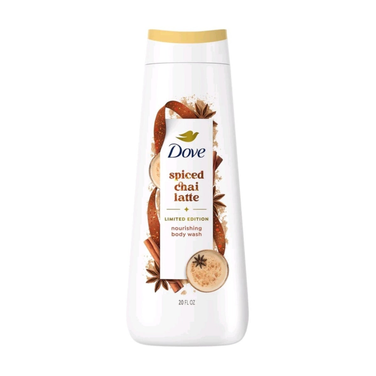Dove Spiced Chai Latte Body Wash 20oz 3-Pack Limited Edition - Seasonal Fragrance