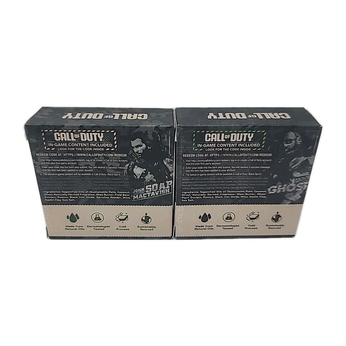 Call of Duty Limited Edition Soap 2 Pack - Ghost Grit & Sarge