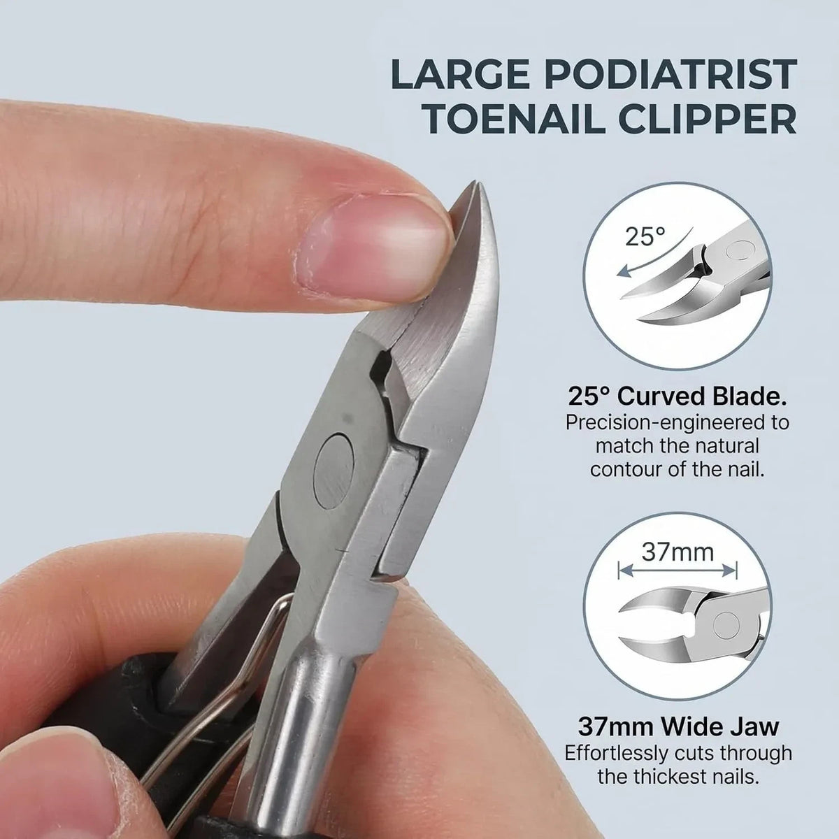 Heavy Duty Toenail Clippers Set for Seniors Thick Toenails Large Nail Care Tools