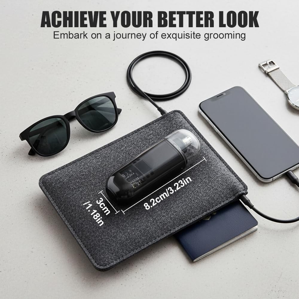 Electric Nose Hair Trimmer for Men Painless Rechargeable Grooming Tool