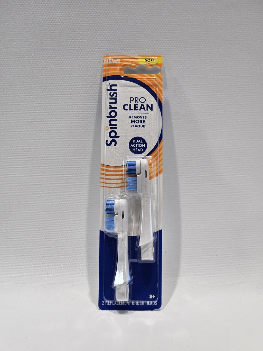 Spinbrush Pro Clean Replacement Brush Heads - Soft Bristles