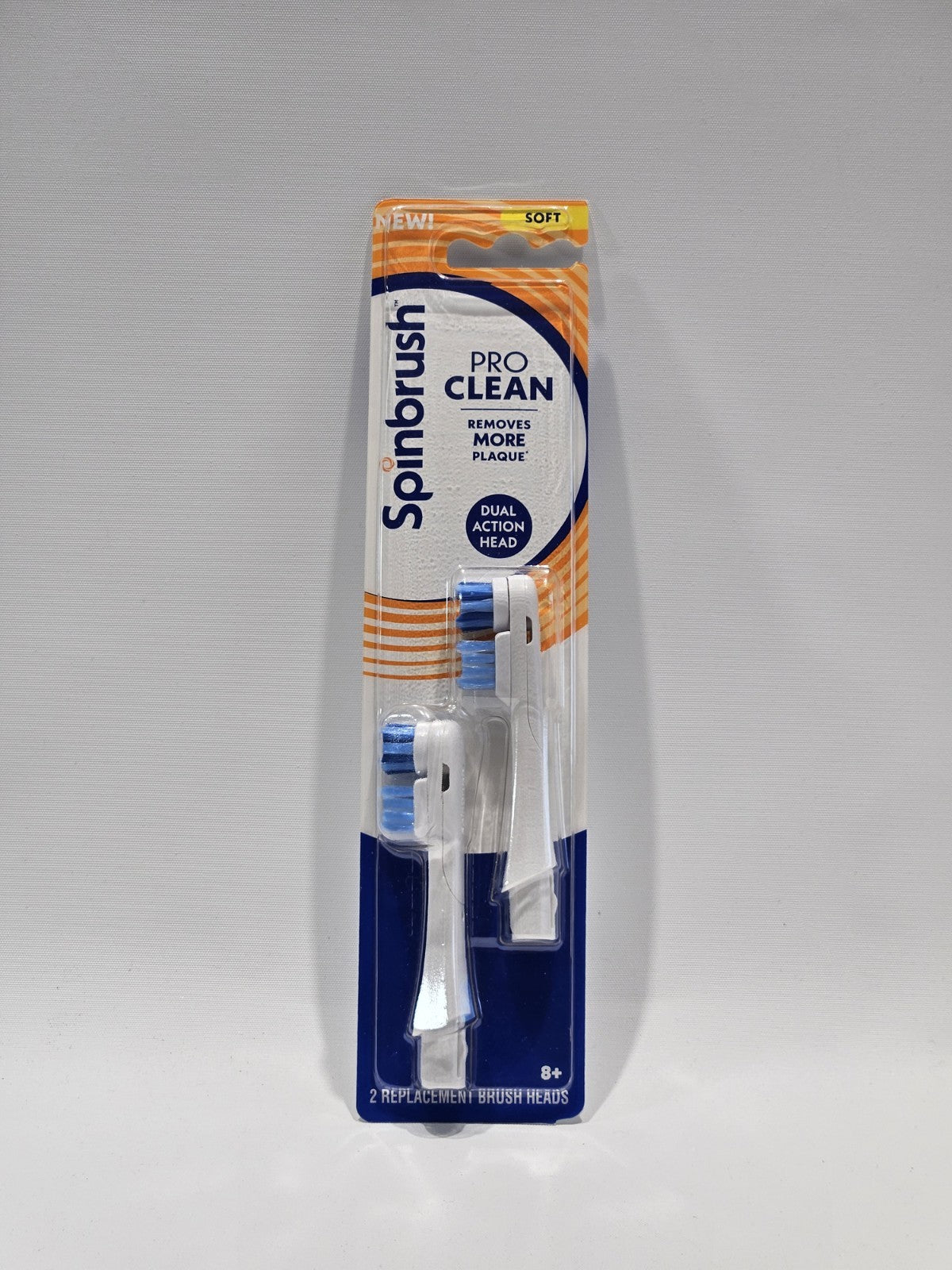 Spinbrush Pro Clean Replacement Brush Heads - Soft Bristles