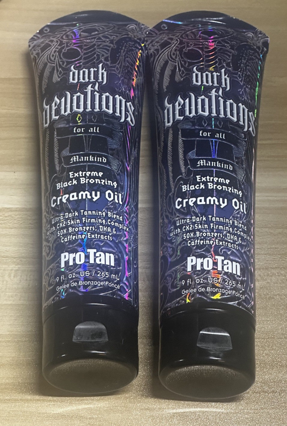 Pro Tan Dark Devotions Black Bronzing Sunbed Lotion - 2 Pack