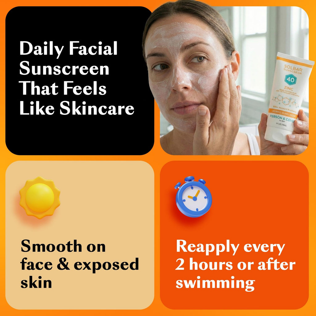 SPF 40 Zinc Hybrid Sunscreen - Transparent, Water-Resistant Travel Size