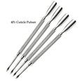 Stainless Steel Nail Art Manicure Cuticle Pusher & Remover Tool Set