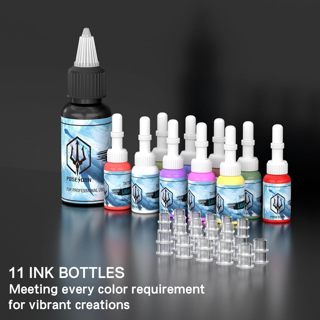 Cordless Tattoo Pen Kit with 2 Batteries & 20 Cartridges - Beginner Tattoo Machine Set