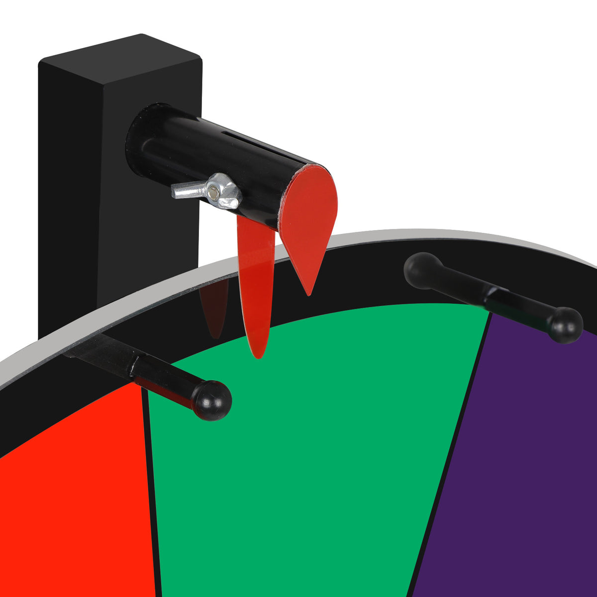 24-Inch Spinning Prize Wheel with 14 Customizable Slots for Promotions