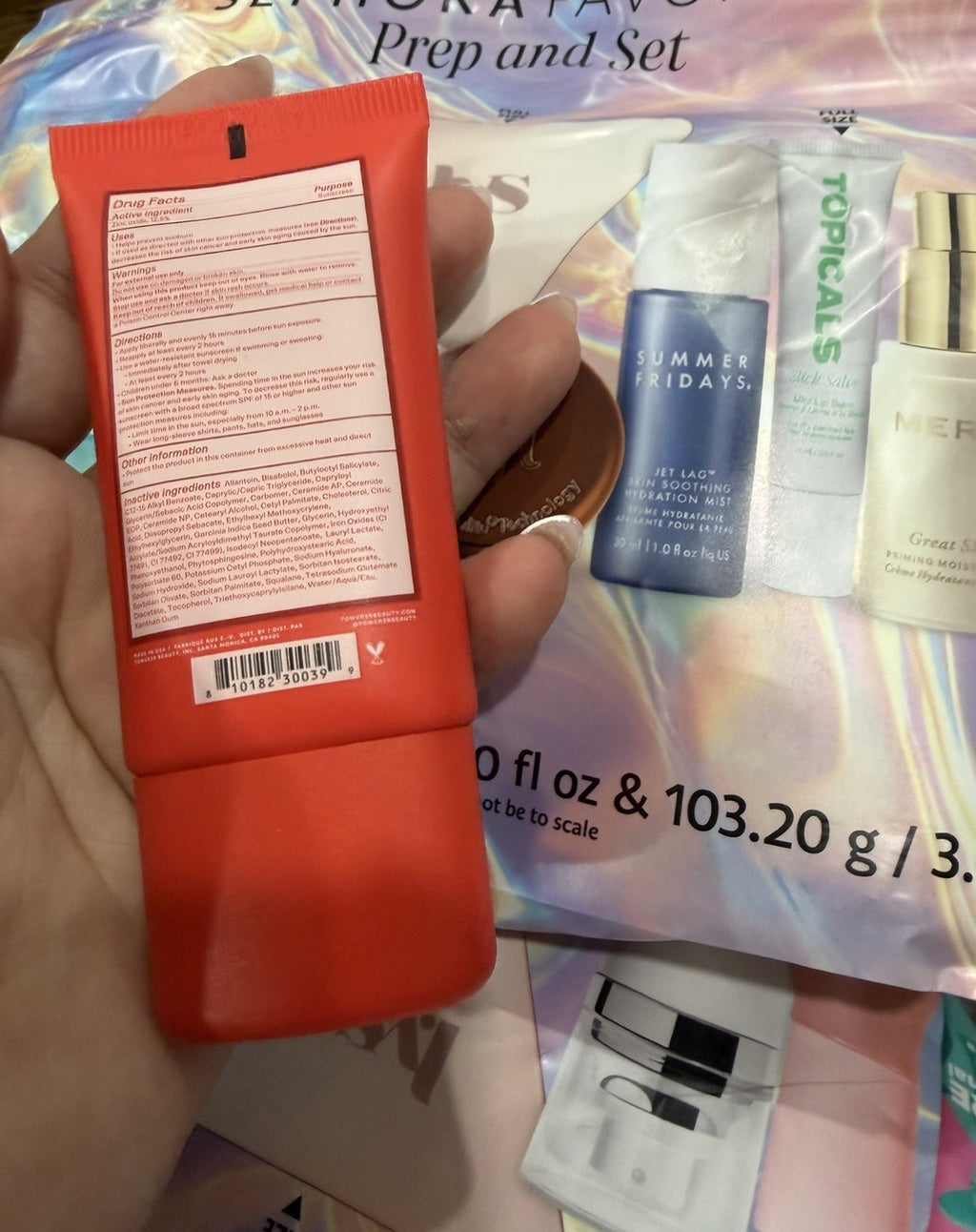 Mineral Sunscreen SPF 30 Travel Size - Face Guard 0.68 oz by Tower 28