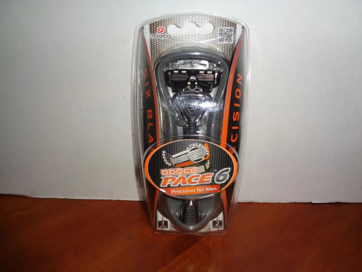 Men's 6-Blade Razor Handle with 2 Cartridges - Precision Shaving Tool