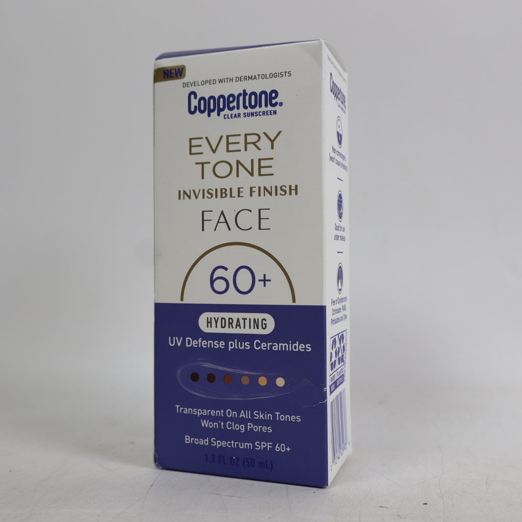 Coppertone SPF60+ Face Sunscreen Invisible Finish 2 Pack