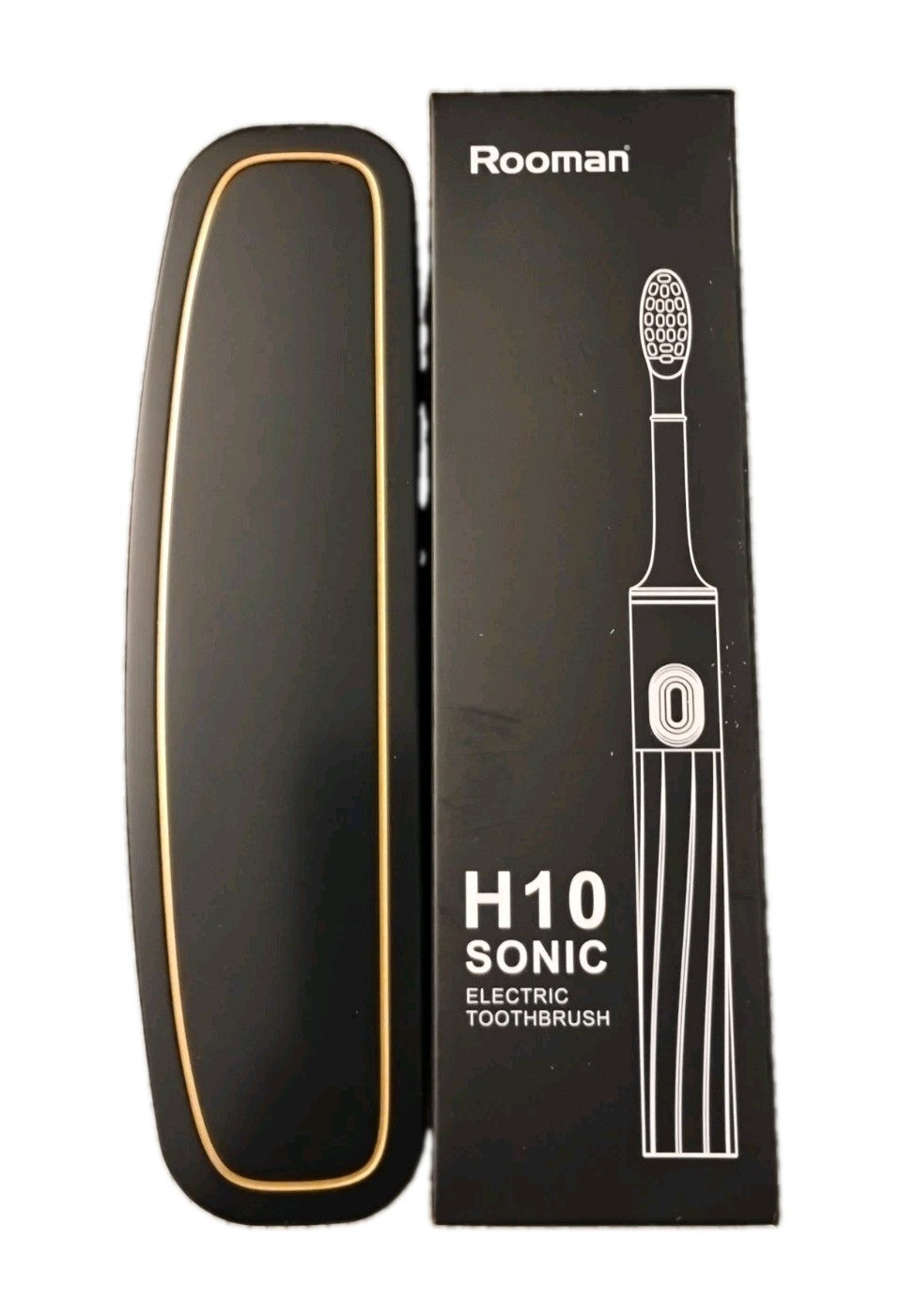 Electric Toothbrush with Travel Case & 2 Replacement Heads - Sonic & Compact