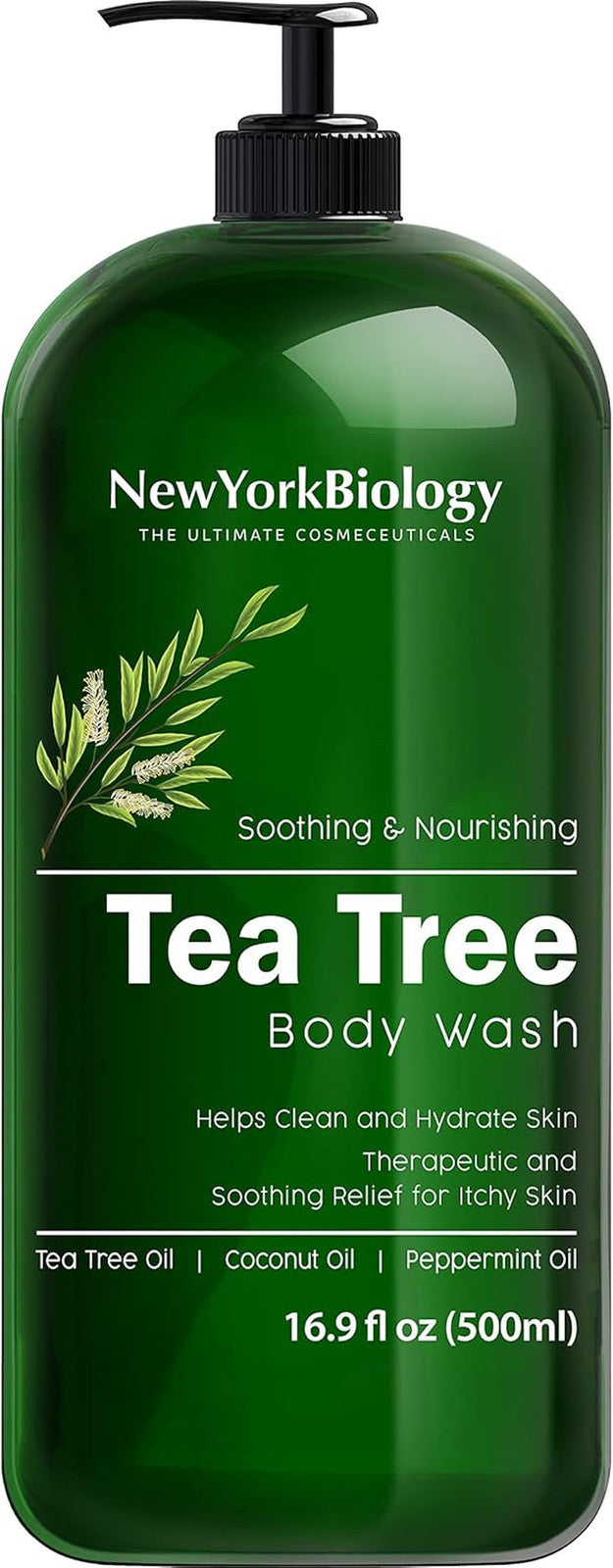Tea Tree Body Wash for Men & Women - Moisturizing & Soothing 16.9 fl oz