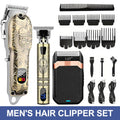 Men's Cordless Hair Clipper Set with LED Display and Beard Trimmer