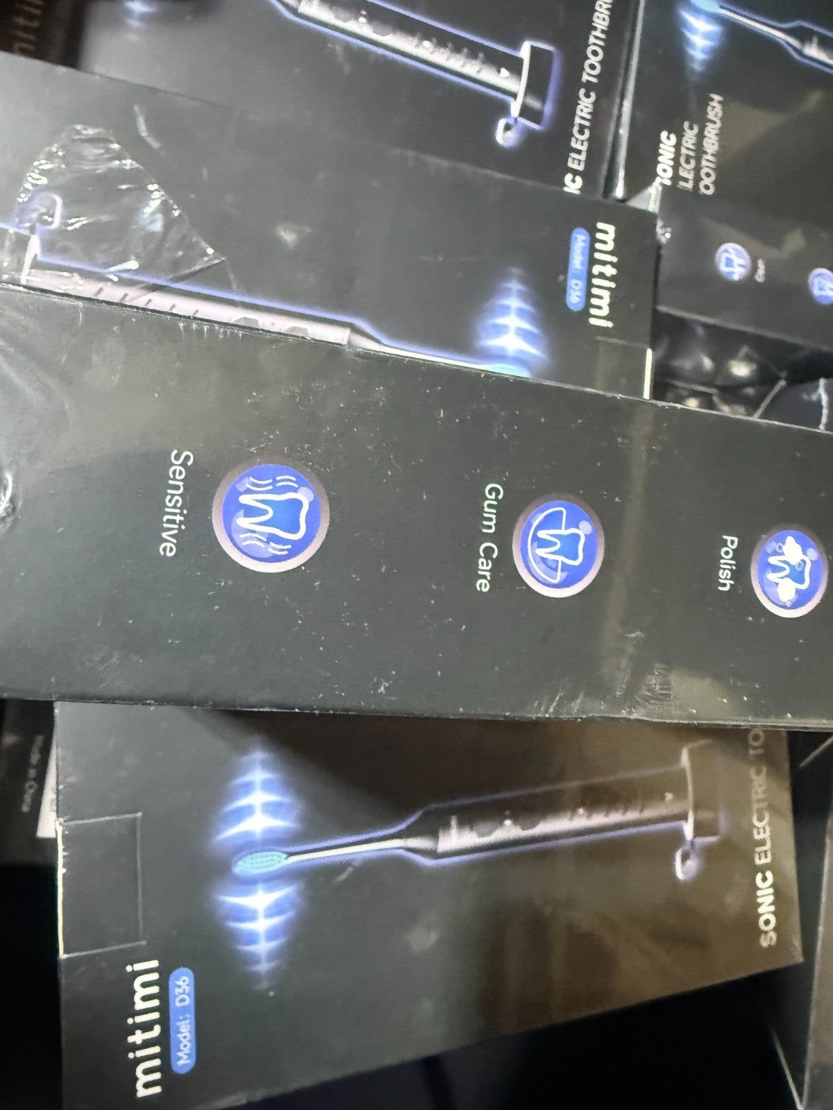 4 Pack Sonic Electric Toothbrush with 3 Intensity Levels & 5 Modes