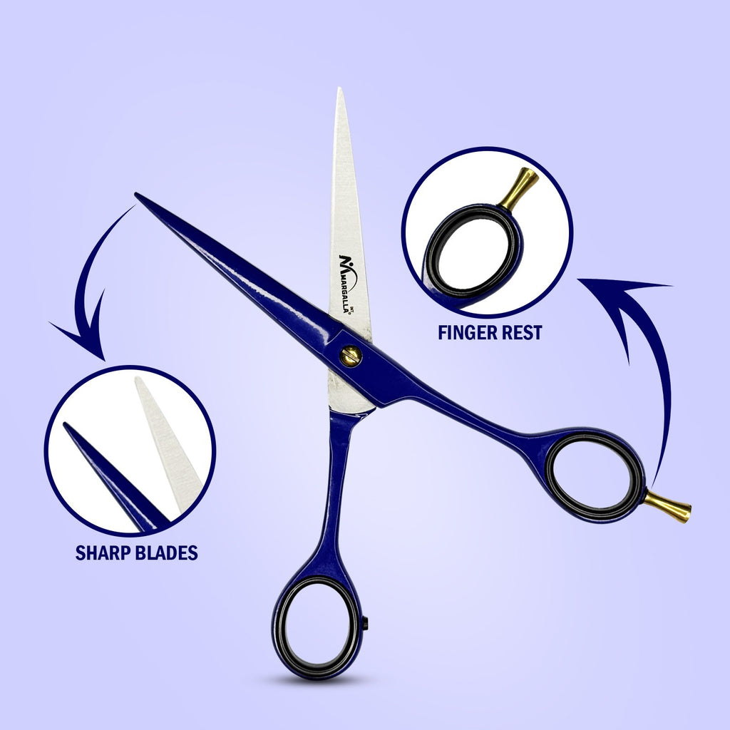 Professional Hair Cutting Scissors 6.5 Inch for Barbers and Stylists