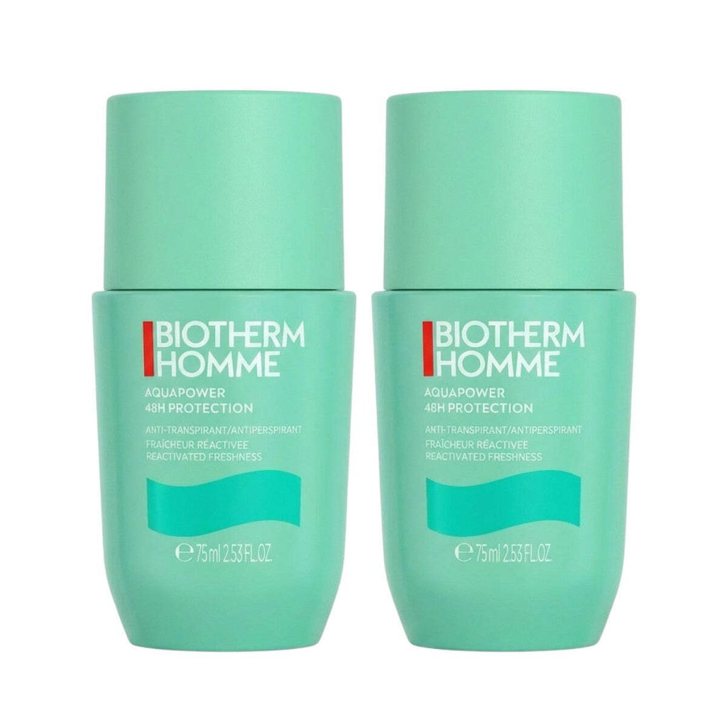 Men's 48H Aquapower Deodorant Duo Pack - Fresh & Fast-Drying Roll-On