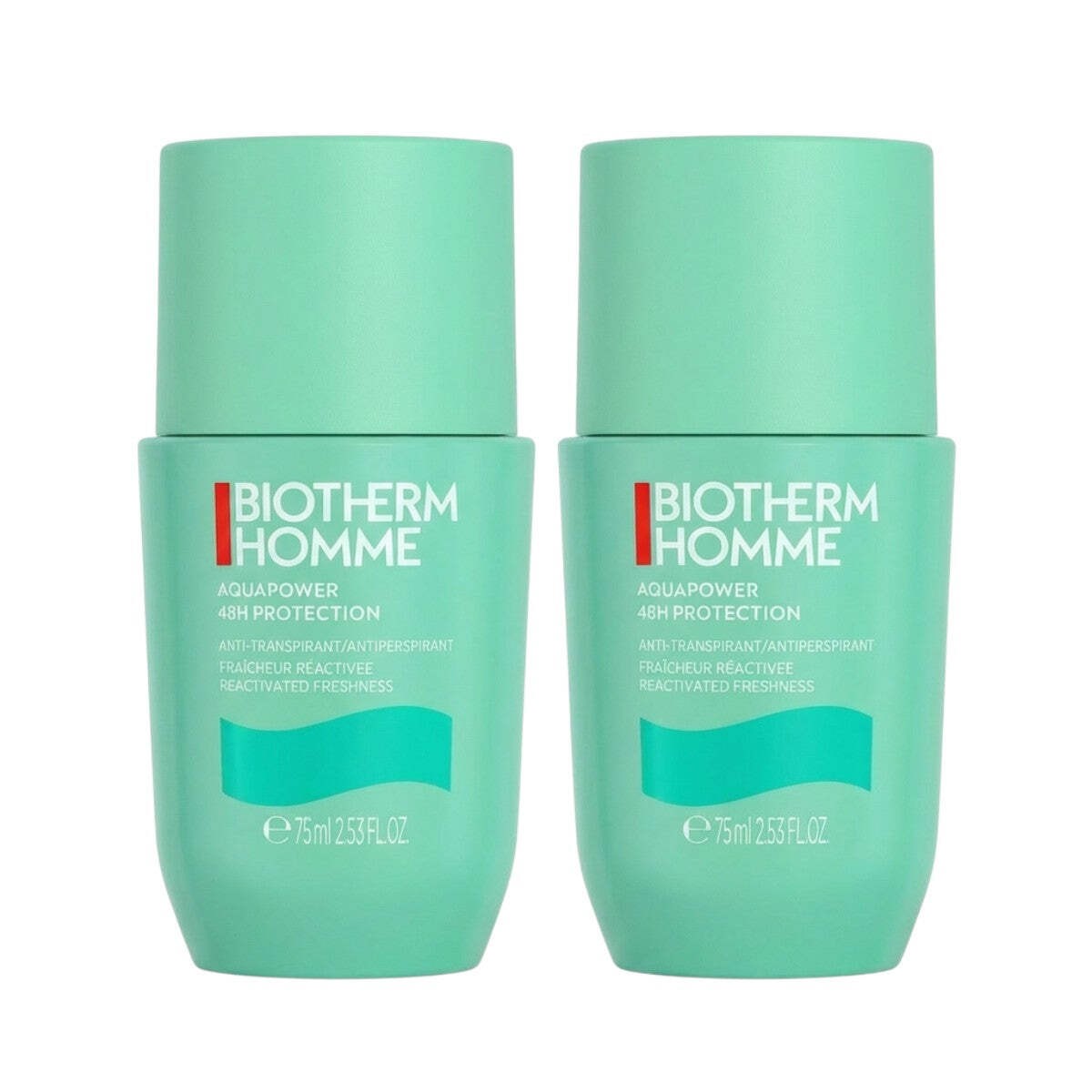 Men's 48H Aquapower Deodorant Duo Pack - Fresh & Fast-Drying Roll-On
