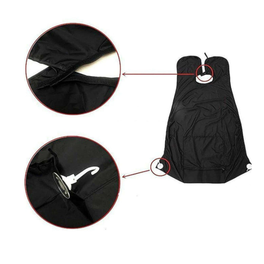 Waterproof Shaving Apron Beard Catcher Cape for Men Bathroom Grooming