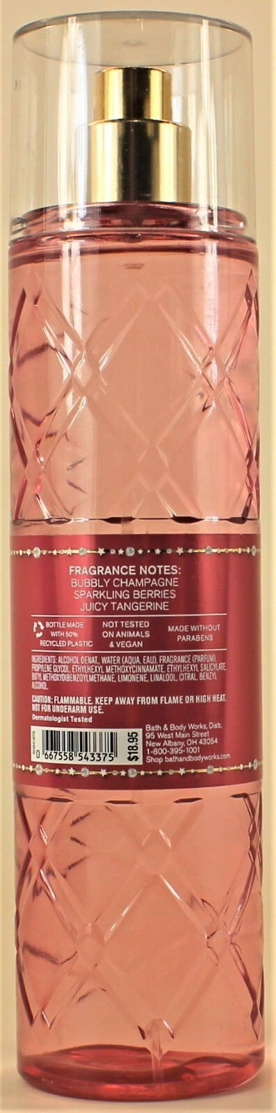 4 Pack Bath & Body Works Champagne Toast Body Mist 8oz - Fragrance Spray