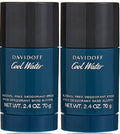 Men's Alcohol-Free Deodorant Stick - Cool Water by Davidoff 2.4 oz Pack of 2