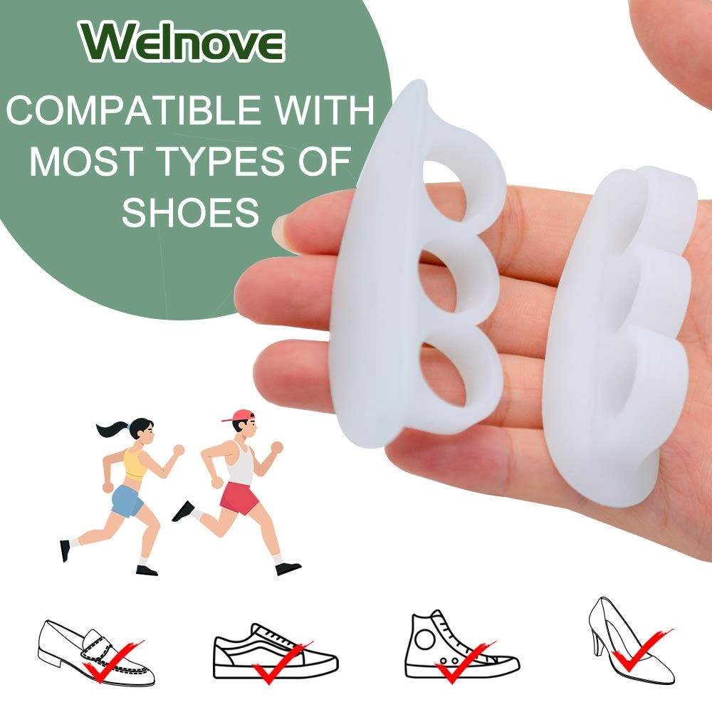 Gel Toe Support Pads 4 Pack - Hammer Toe Correctors & Cushion Relief