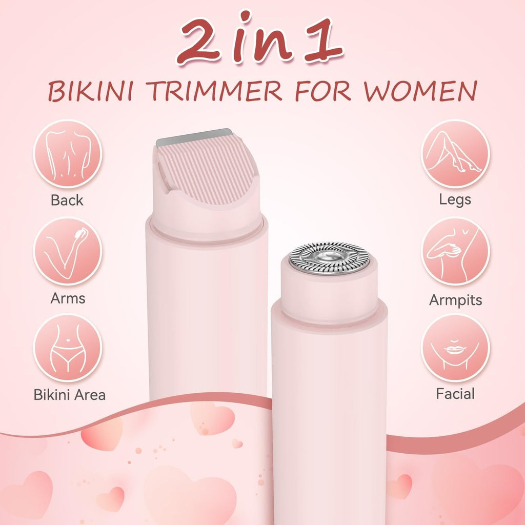 Women's 2-in-1 Waterproof Bikini Trimmer & Electric Shaver - Sensitive Skin