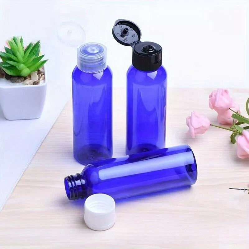 30-Pack 2oz Refillable Travel Bottles with Flip Top Caps - BPA-Free Plastic Containers for Toiletries