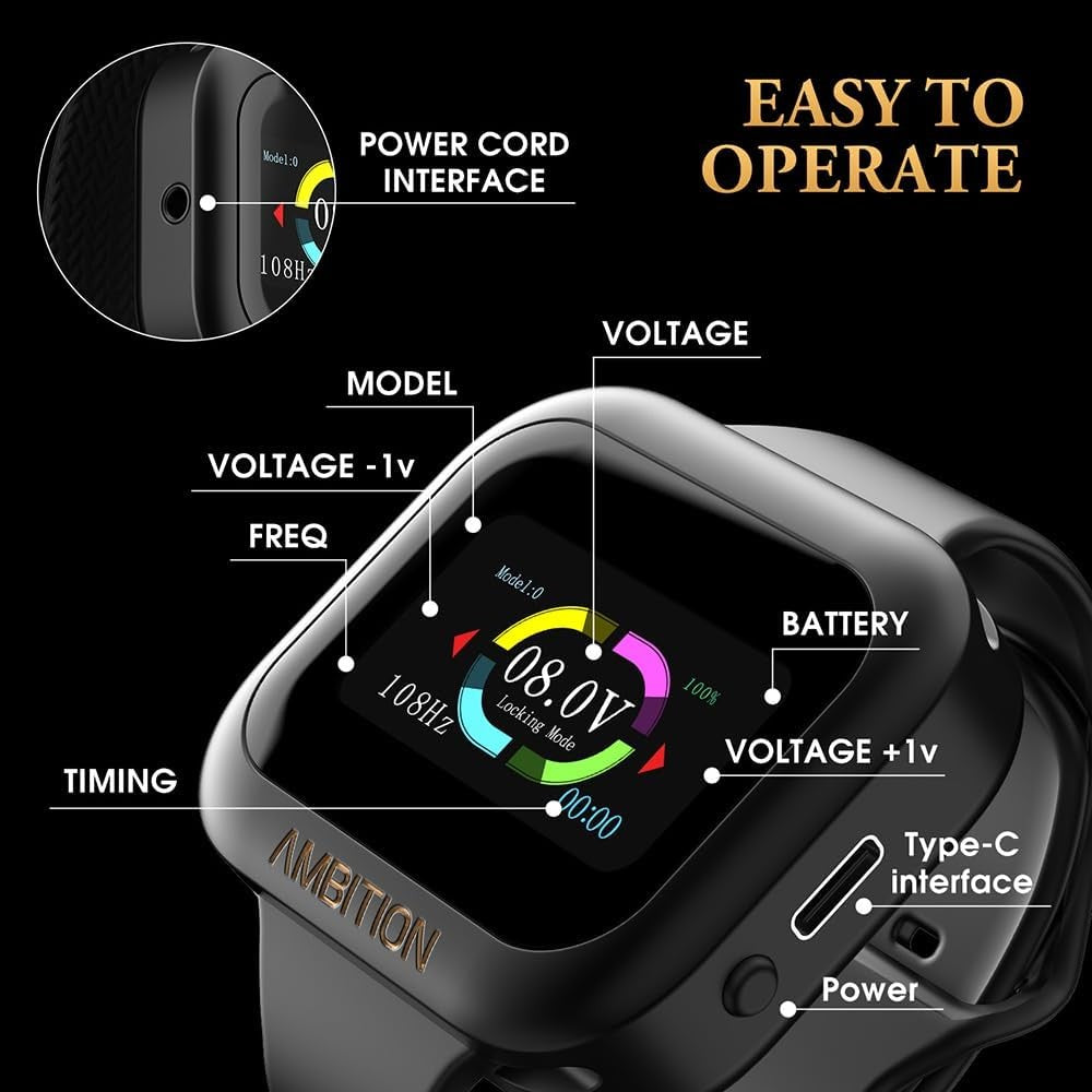 Ambition S1 Touch Screen Tattoo Power Supply – 1600mAh Lithium Battery