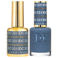 DND DC Duo Gel & Nail Polish Set - Deep Denim Blue, Long-Lasting & Vegan