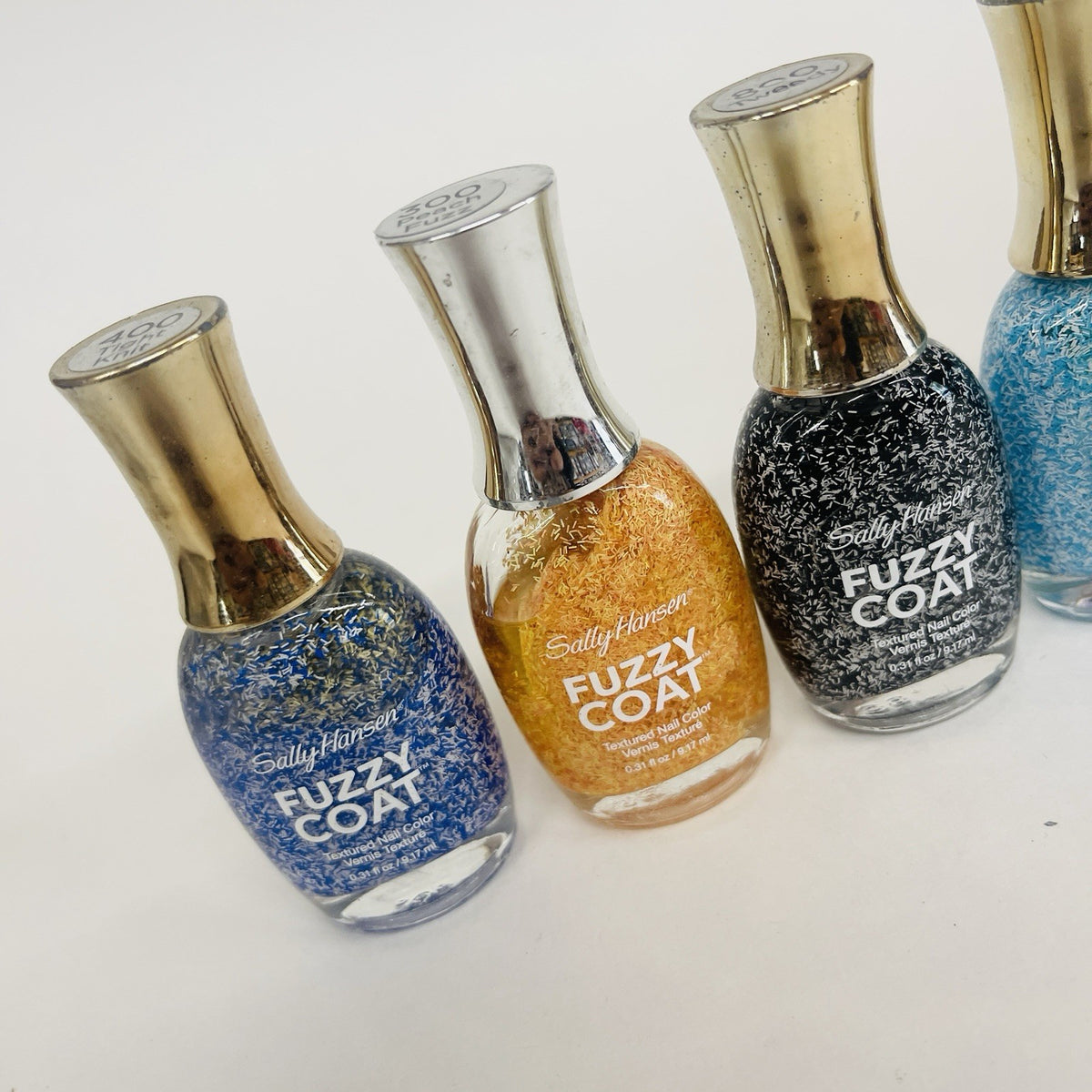 5-Pack Fuzzy Coat Textured Nail Polish Set - Unique Nail Color Collection