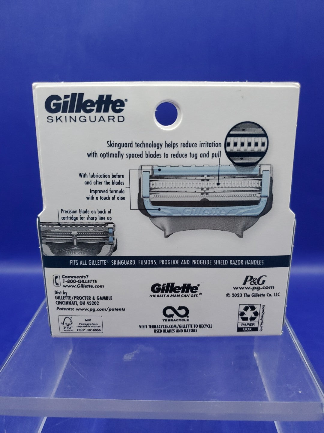 Gillette Skinguard Sensitive Skin Razor Blade Refills - 4 Cartridges