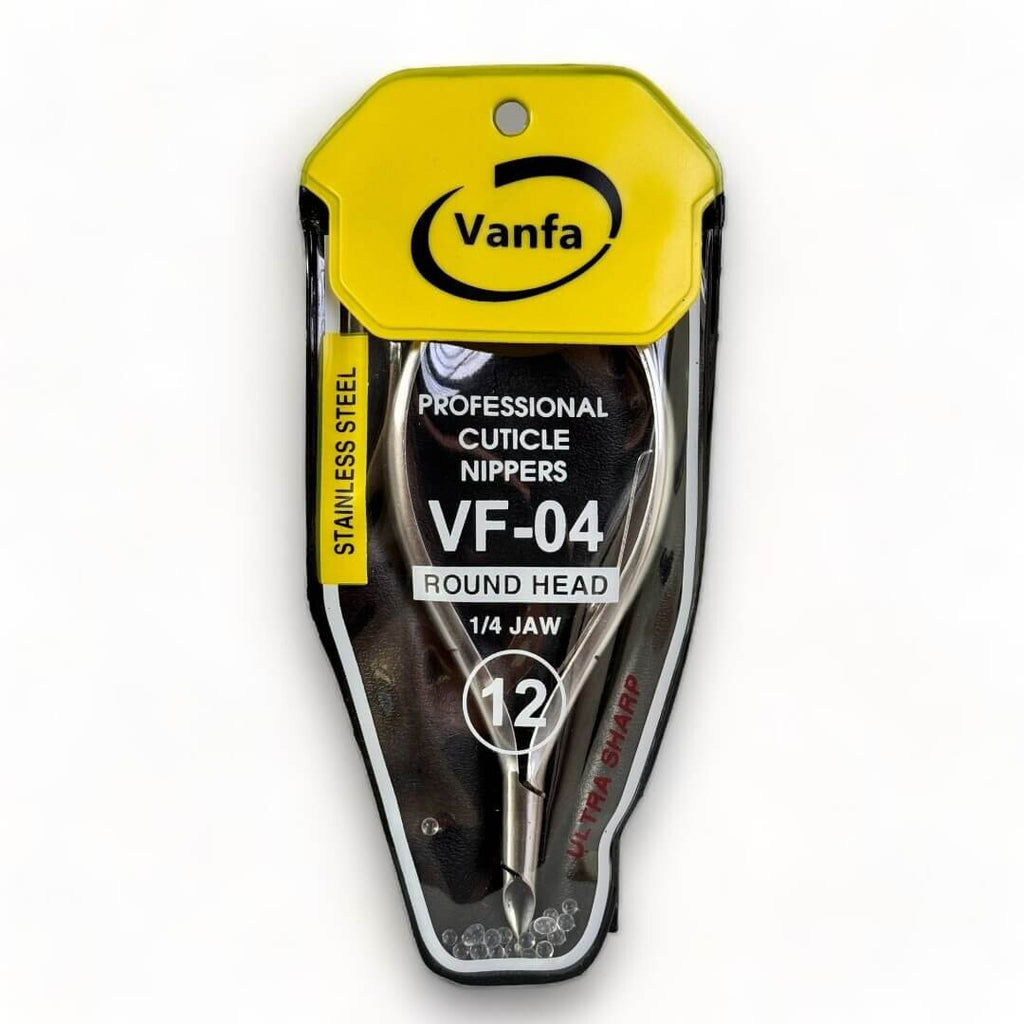 Vanfa Stainless Steel Cuticle Nippers - Round Head, Pack of 5