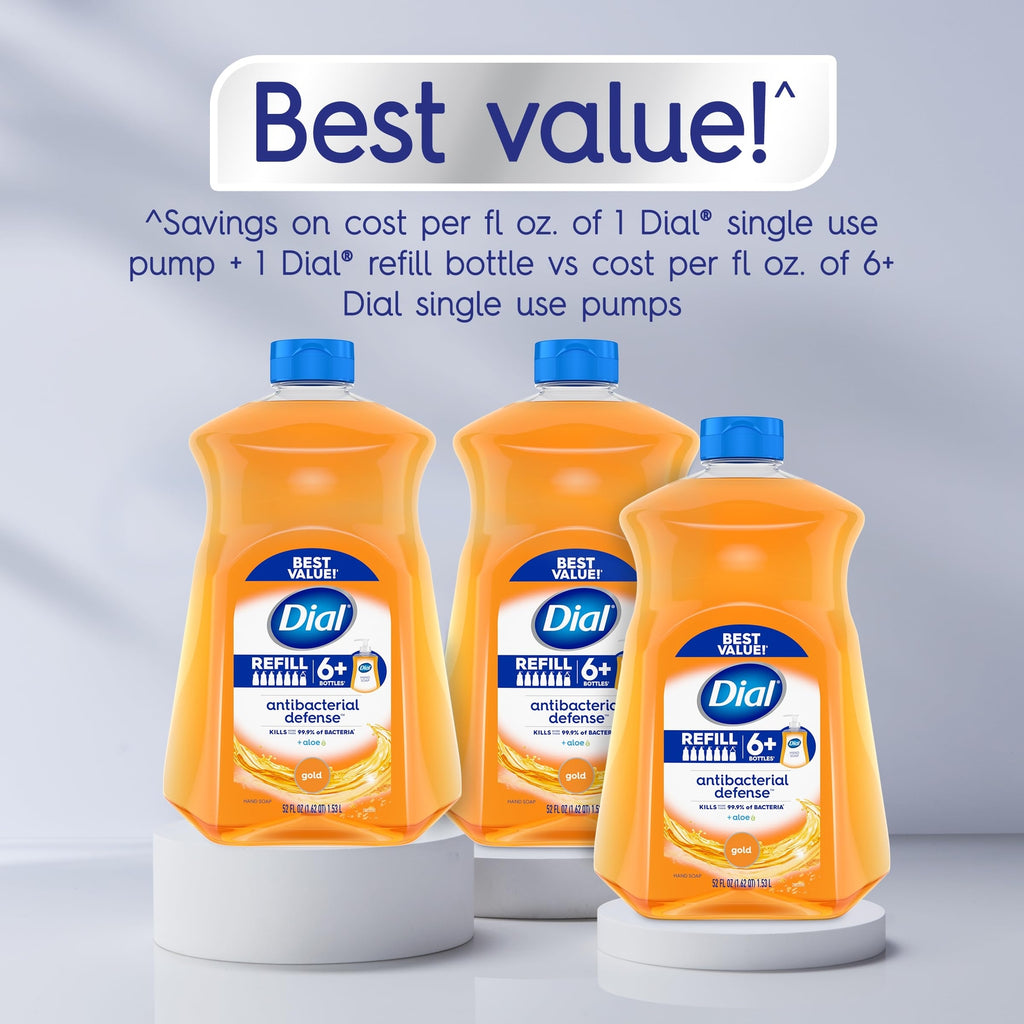 Antibacterial Hand Soap Refill Pack of 3 x 52 Fl Oz - Gentle Moisturizing