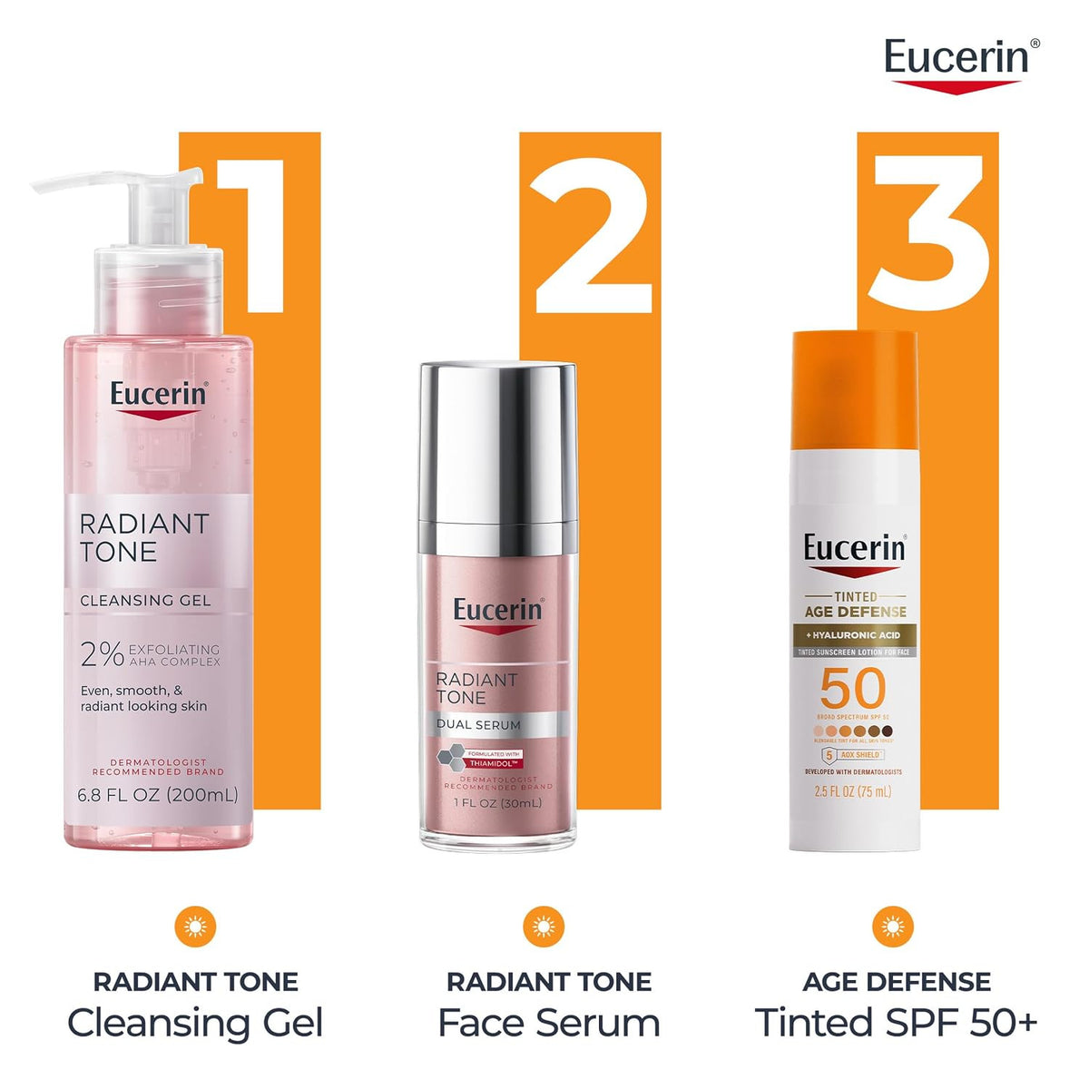 Eucerin Tinted SPF 50 Face Sunscreen Lotion with Hyaluronic Acid 2.5 fl oz