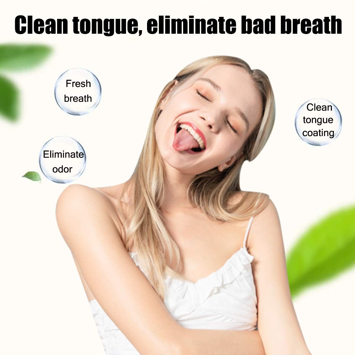 Tongue Scraper Cleaner Set for Bad Breath - 4 Pack, BPA-Free Dental Hygiene