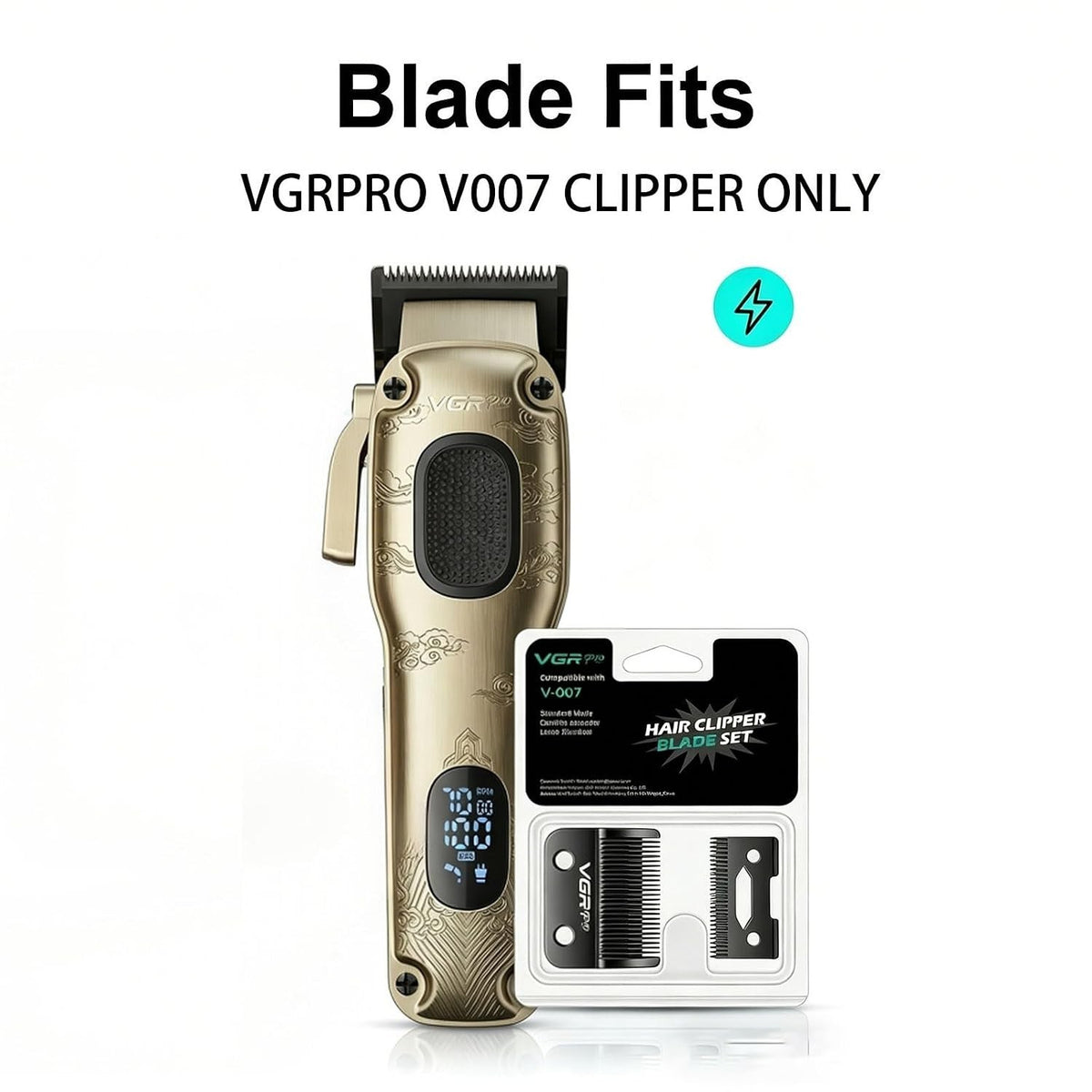 Hair Clipper Replacement Blade Set for V-007 - Professional Grooming