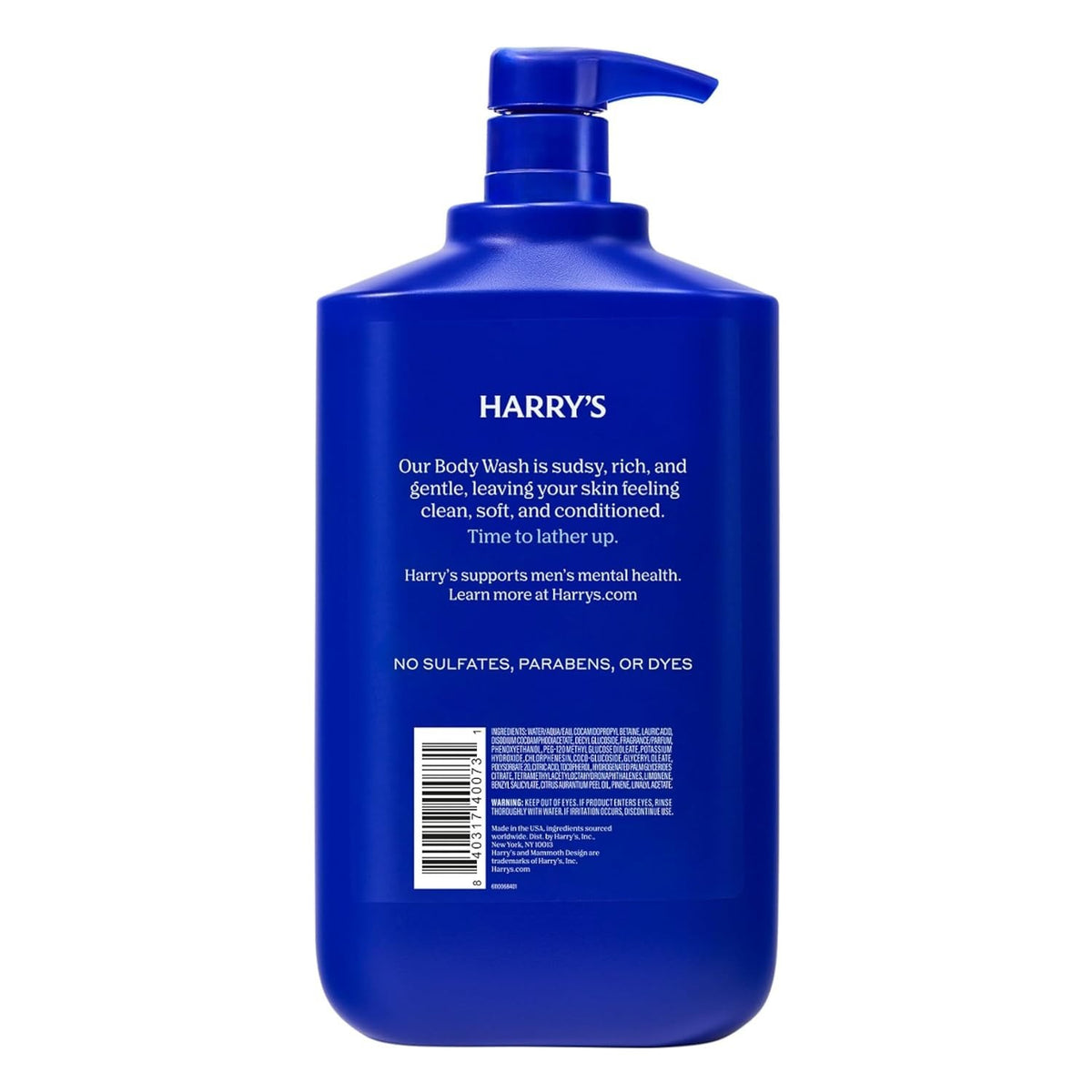 Harry’s Charcoal & Lime Body Wash 2-Pack, 60oz - Softening & Refreshing