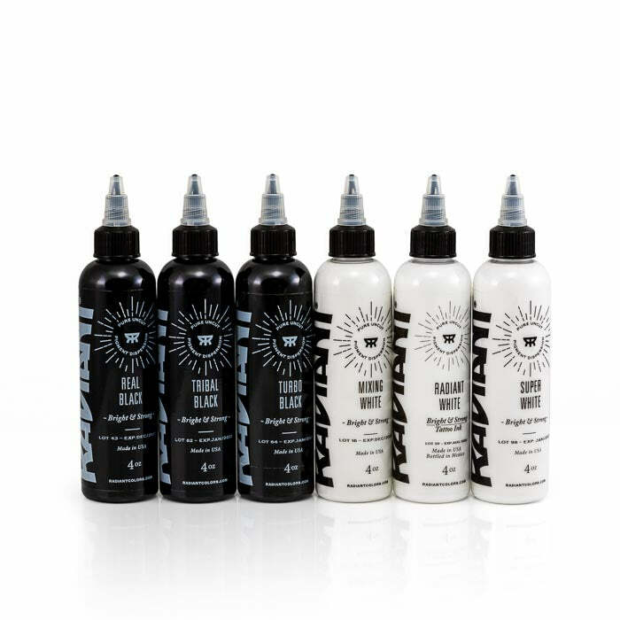 Art Ink Set: Radiant Colors Black & White Pigment Collection